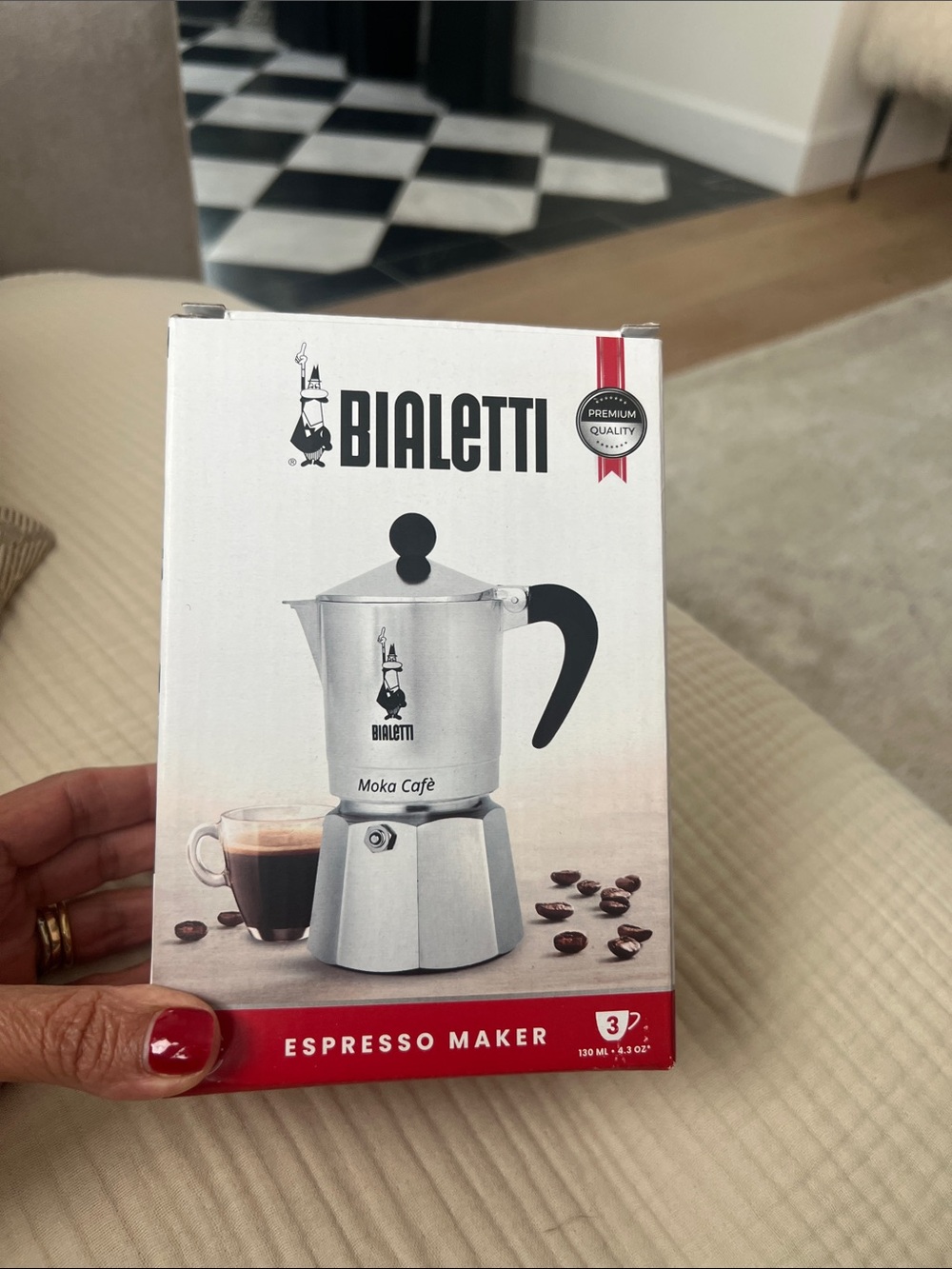 Bialetti Moka Café Stovetop Espresso Maker - Silver